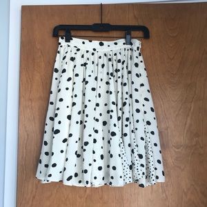 Anthropologie paper crown polka dot circle skirt
